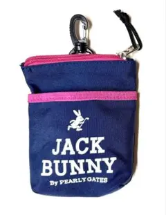 JACK BUNNY ナイロンポーチ ネイビー/ピンク