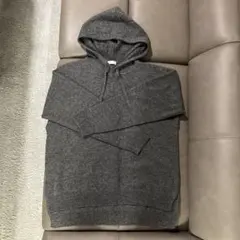 グレー Mサイズ パーカー 100%ウール