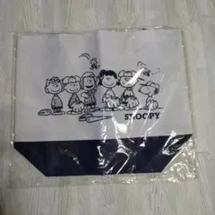 スヌーピートートバック（白＆紺）非売品