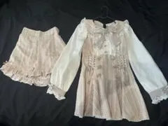 LIZ LISA メッセージリボンツイードセットアップ