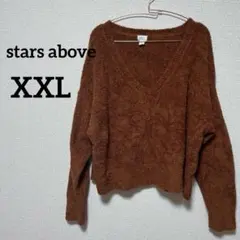 stars above 【 XXL 】Vネック セーター もこもこ 冬 おしゃれ
