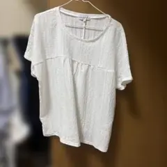 新品 半袖ブラウス ホワイト Mのサムネイル