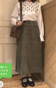 【ehka sopo】コーデュロイスカート