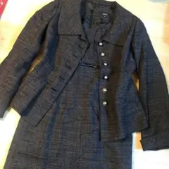 明日まで出品　COMME CA ISMツイードセットアップ　ウール混　美品M