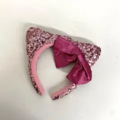 スパンコールキティ カチューシャ ピンク ユニバ USJ