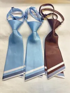 未使用 ワンタッチネクタイ ブルー コスプレ 仮装 衣装 ダンサー 1296