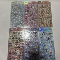 (195)うるちゅるポップシール　6枚セット ボンボンドロップシール