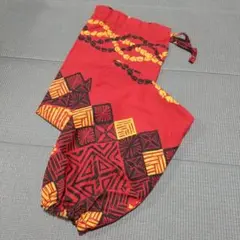 フラダンス パウケース 赤 収納袋