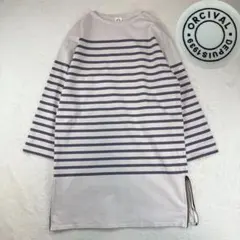オーシバル　ドゥピュイ 長袖　ボーダー　ワンピース　チュニック　綿　Bshopのサムネイル