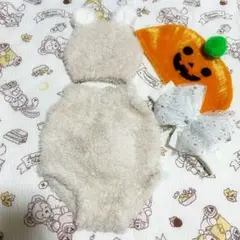 ニューボーンフォト♡くまさん帽子付きブルマセット　ボア