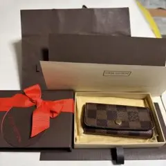 正規店購入Louis Vuitton ダミエ レザーキーケース付属品完備