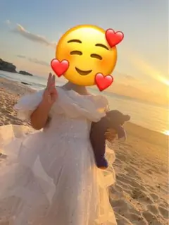 ホワイト フリルドレス 0-3歳