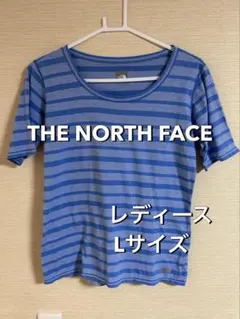 THE NORTH FACE レディース ボーダー Tシャツ Lサイズのサムネイル
