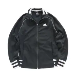 アディダス トラックジャケット ジャージ ブラック y2k 00s【Ｓ】