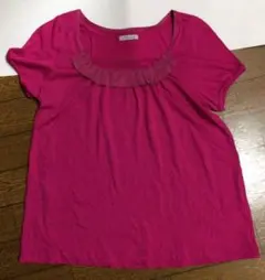 美品 CROLLA 半袖 フリル 日本製 ワールド