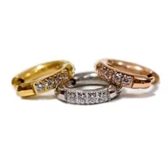 ハワイアンジュエリー　ピアス　片耳用 フープ 金属アレルギー対応