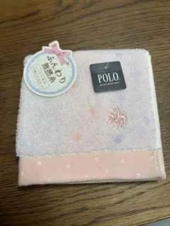 POLO タオルハンカチ ふんわり無撚糸 ピンクのサムネイル