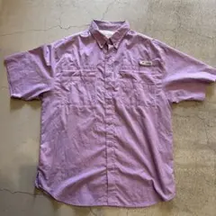 Columbia 薄紫 ボタンダウンシャツ