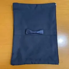 お受験 願書・受験票ファイル リボン付きファスナーケース A4