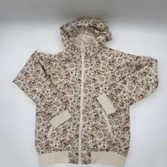 花柄 フード付き ジップアップ ブルゾンのサムネイル