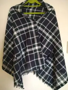 週末限定！無印良品　授乳ケープ チェック柄