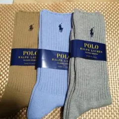 POLO RALPH LAUREN ソックス 限定3色セットＧ