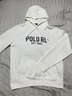 【美品】ポロラルフローレン パーカー 白 メンズ Mサイズ