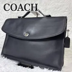 【美品】 COACH オールドコーチ　ビジネスバッグ　2way ブラック レザー
