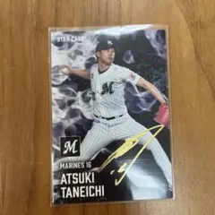 千葉ロッテマリーンズ 種市篤暉　サイン入り　スターカード