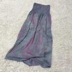 【c5425】ワンピース　ロング　総柄　コットン100%