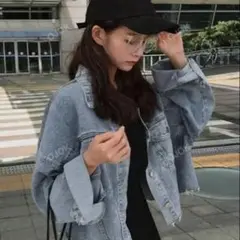 デニムジャケット XL オーバーサイズ レディース SHEIN