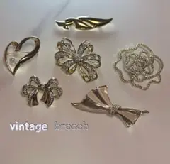 vintage ビンテージ ブローチセット
