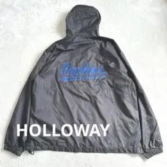 ブラックアノラックパーカージャケット　Lサイズ　HOLLOWAY ナイロンＪＫのサムネイル