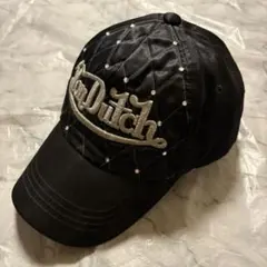 【Y2K】Von Dutch ボンダッチ キルティング キャップ 黒のサムネイル