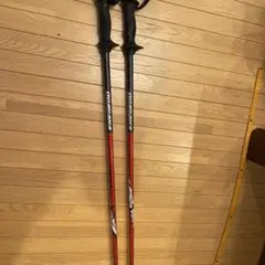 OCASAKA スキー用ストック 赤/黒　110