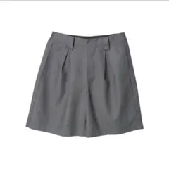 chocol raffine robe　ツータックハーフパンツ　グレー