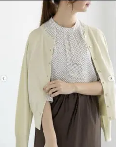 ●最終価格●テチチ　Techichi　レタードメタルボタンクルーカーディガン