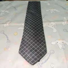 FLAMBOYANT グレー ダイヤモンドパターン ネクタイ