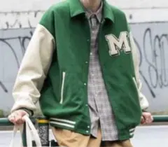 スタジャン　ジャケット ウーリーテック　メンズ　レディースRAGEBLUE