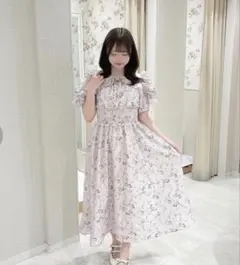 evelyn 13周年ワンピース アイボリー チェリー - メルカリ