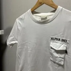 7/12までの掲載　ALPHAINDUSTRIES 半袖Ｔシャツ 胸ポケット付きのサムネイル