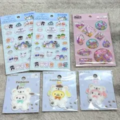 サンリオ パイルワッペン ふわふわスノーワッペン はぴだんぶい シールまとめ売り