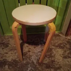 NITORI 円形スツール ホワイト 300mm