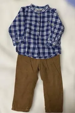 H&M L.O.G.G. シャツとパンツ　セット　9-12m
