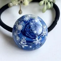 No.642　レジンヘアゴム☆薔薇