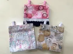 【未使用品】移動ポケット　3個セット　防水　入園　入学　付けポケット　入学準備