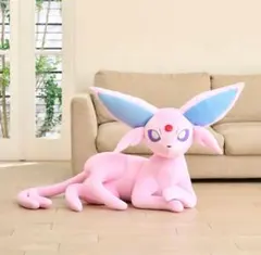 ポケモンセンター ぬいぐるみ 等身大 エーフィ 寝そべり