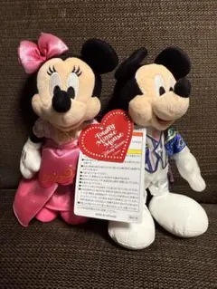トータリーミニーマウス ミッキー・ミニー ぬいぐるみバッジセット 未使用