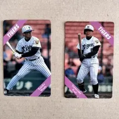 1994年 カルビー野球チップス タイガースカード 2枚セット