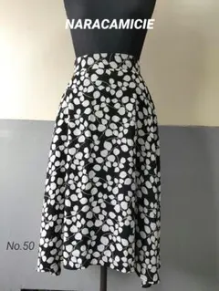 NARACAMICIE スカート 黒　М　美品のサムネイル